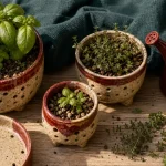 Cultiver des aromatiques en pot : pots percés, drainage, basilic et thym