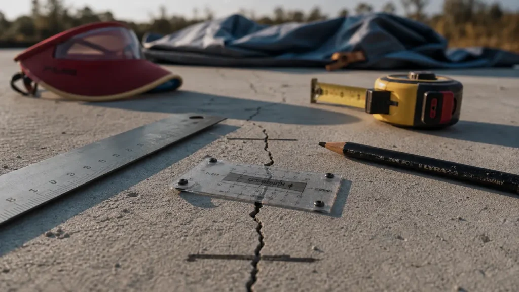 Dalle béton qui fissure au séchage : fissures de retrait