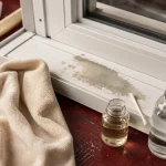 Enlever colle sur pvc fenetre avec huile, alcool isopropylique et acétone