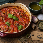 Recette avec tomates : tian de tomates au four, plat gratin