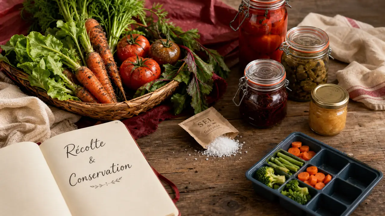 Récolter et conserver ses légumes : bocaux, sel et congélation