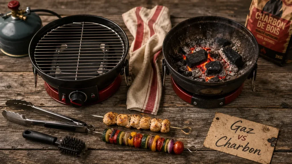 Barbecue gaz ou charbon : rapidité, saveur, entretien, comment trancher ?