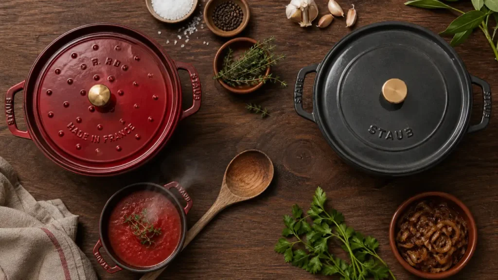 Staub ou Le Creuset : le couvercle, l’émail et le poids qui font vraiment la différence