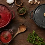 cocotte staub le creuset : couvercles fonte émaillée, différence de poids et émail