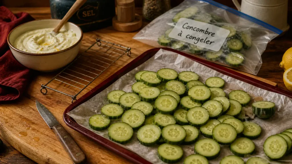 Congeler du concombre : croquant perdu, soupe froide et smoothie à la rescousse