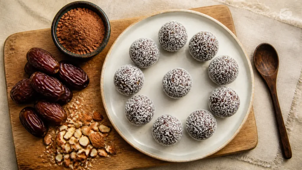 Energy balls sans cuisson : 4 ingrédients, texture moelleuse et erreurs à éviter