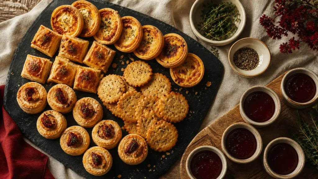 Petits fours salés : mini quiches, feuilletés et bouchées prêtes à servir