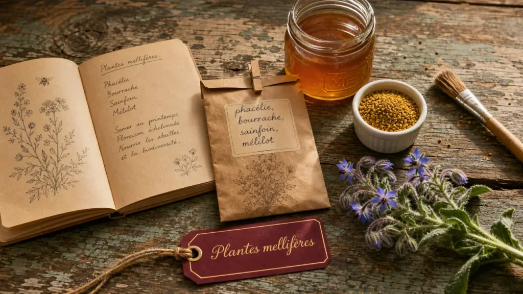 Plantes mellifères : nectar, pollen et floraison continue pour nourrir les abeilles
