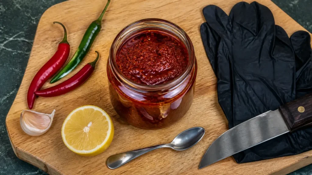 Purée de piment maison : la méthode simple pour doser, conserver et éviter les brûlures