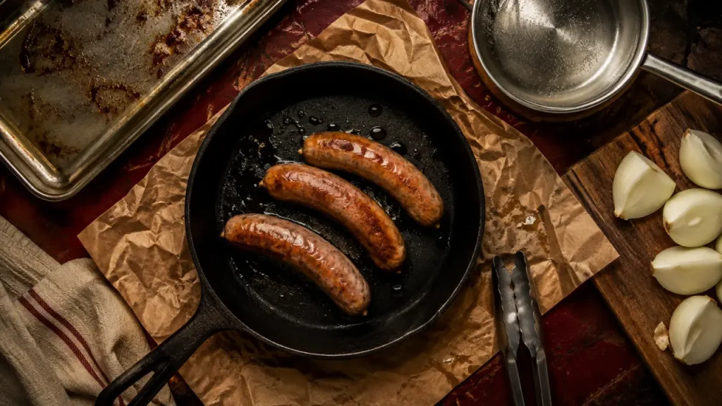 Saucisses de Toulouse : les bons temps de cuisson à la poêle, au four, au barbecue et à l’eau