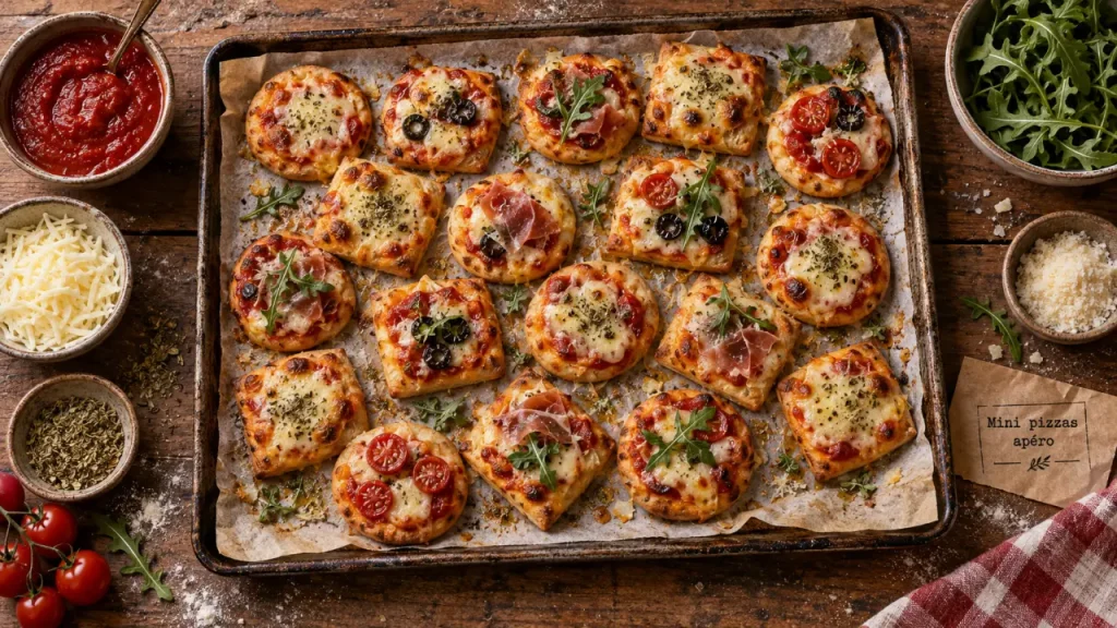 Pizza apéro : 5 minutes de pré-cuisson pour des bouchées croustillantes