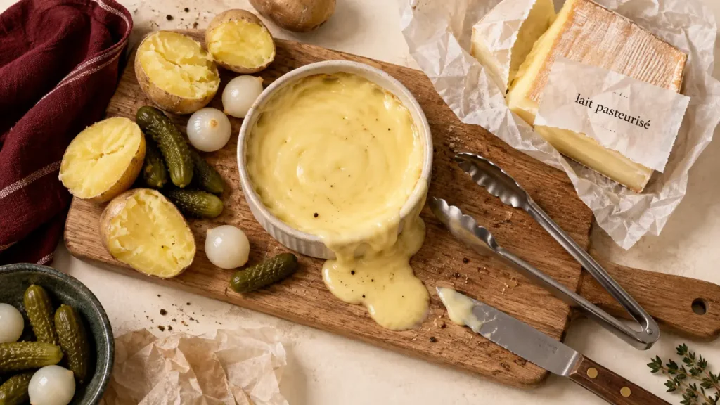 Raclette au lait pasteurisé enceinte : les bons réflexes pour un repas serein
