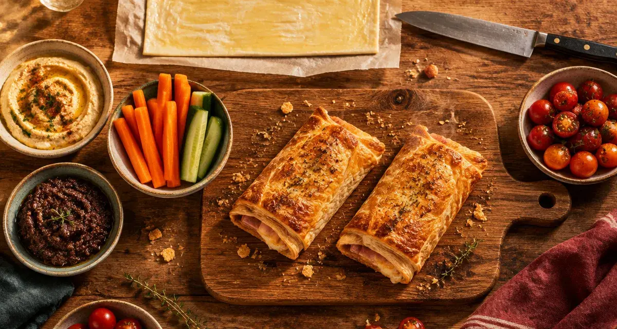Apéro recette rapide : feuilletés jambon-fromage et bouchées sans four en 20 minutes