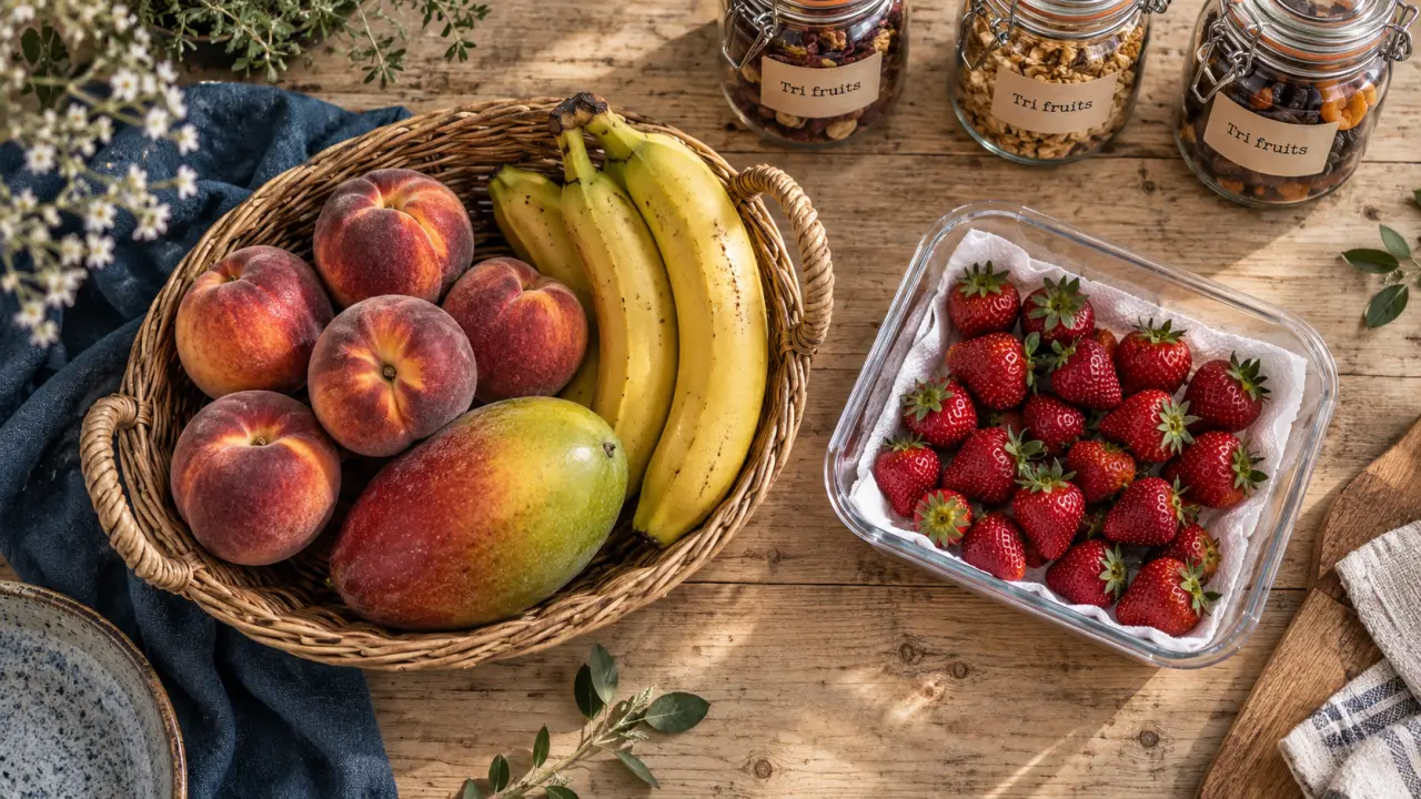 Conservation fruit : fruits mûrs et fermes, rangement et bocaux