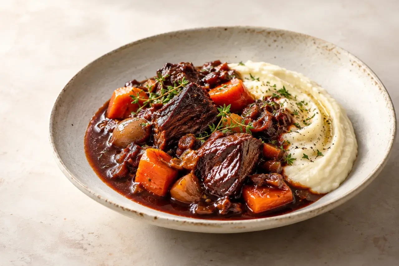 Marinade sanglier au vin rouge avant cuisson en cocotte