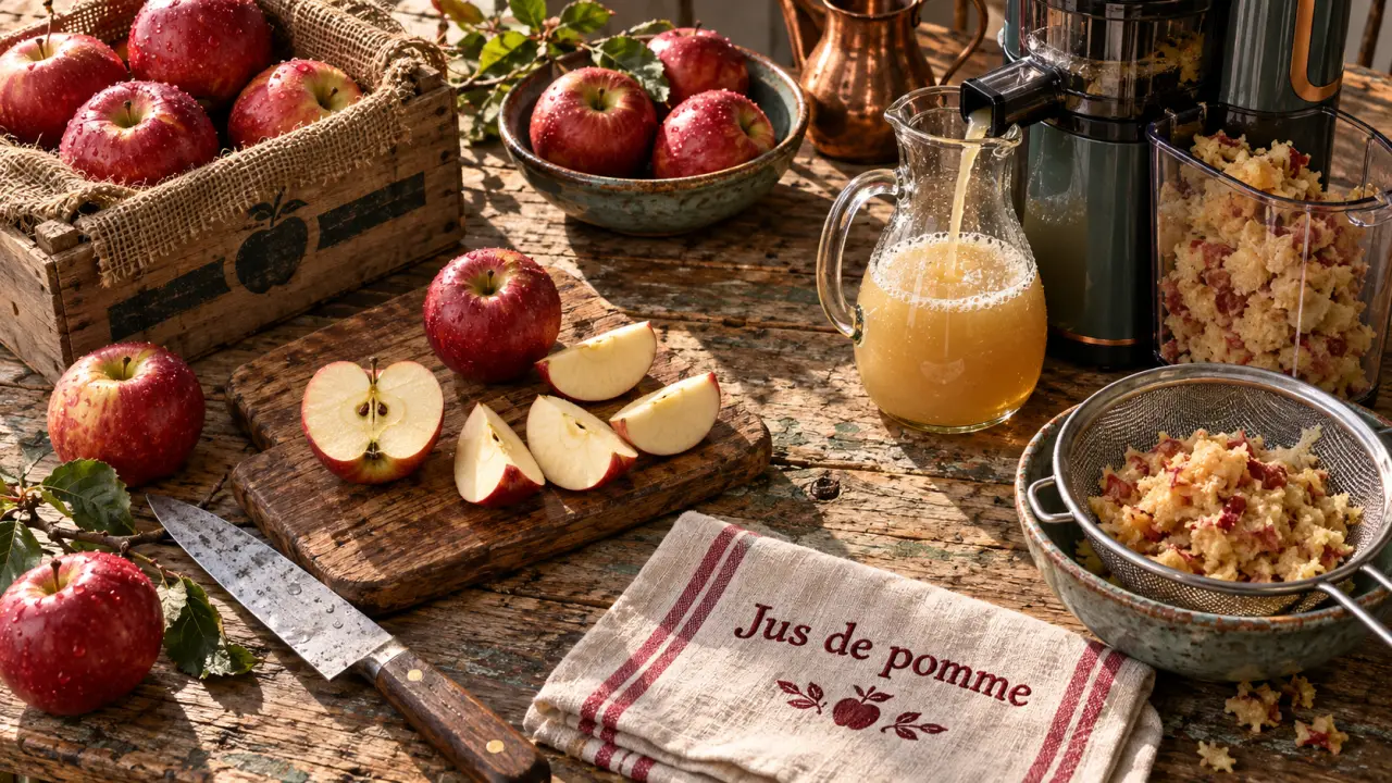 Extracteur de jus de pomme qui limite les bourrages en cadence d’alimentation