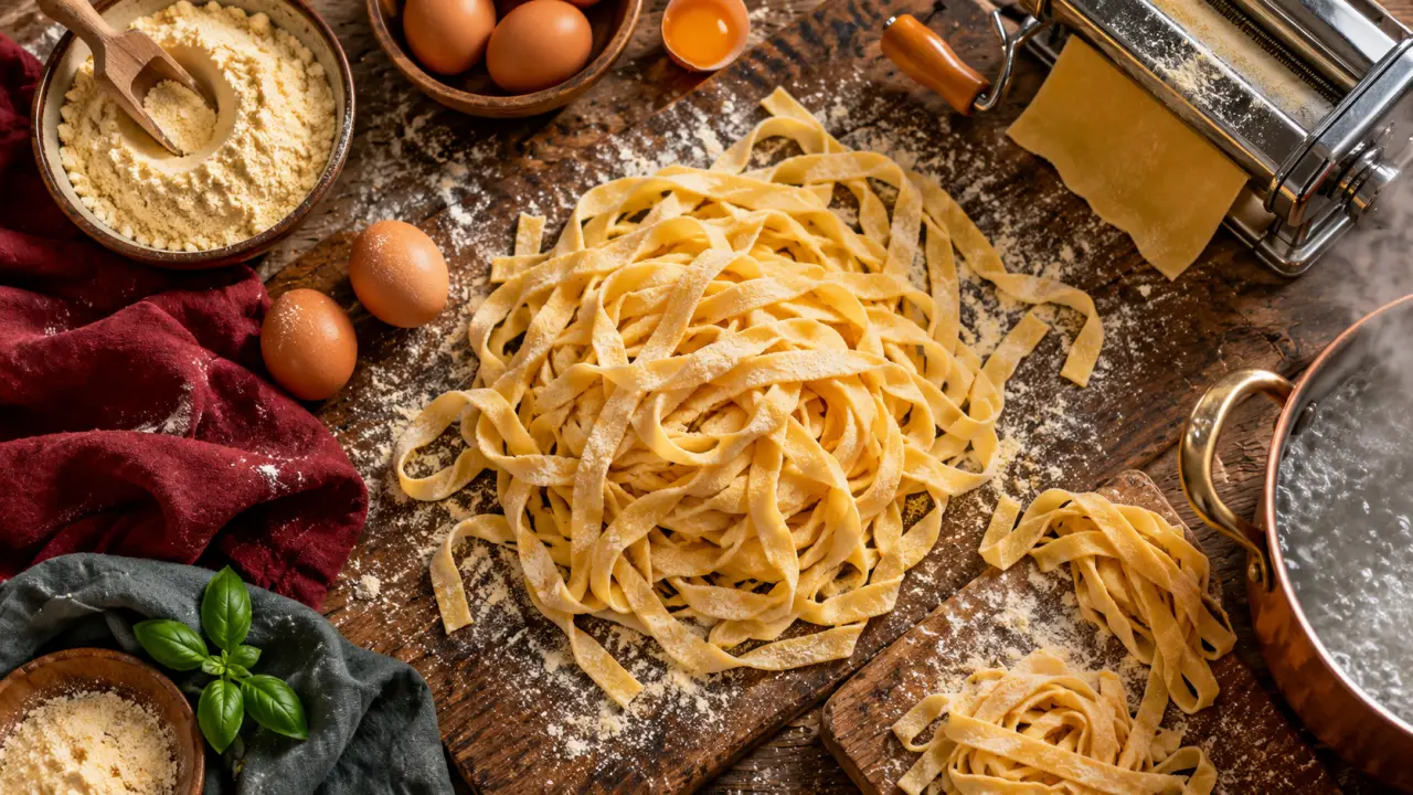 Tout sur les pâtes : tagliatelles fraîches et cuisson juste